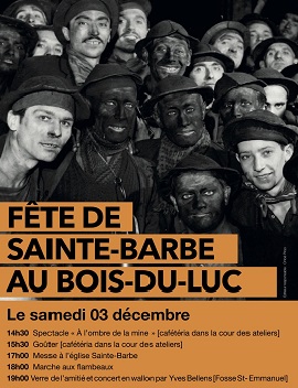Fête de Sainte Barbe et Marche aux flambeaux à Bois-du-Luc