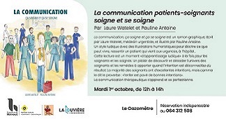 MIDI SANTE communication soignants-soignés 1er octobre 12H