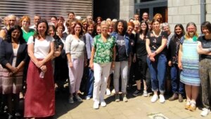 Photo de groupe du réseau des bibliothécaires du Hainaut.
